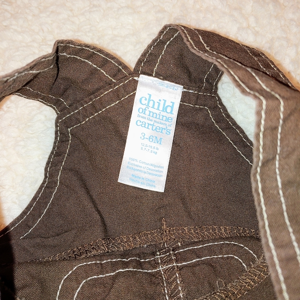 Boy's 3-6mo Overalls Set - Picture 5 of 13